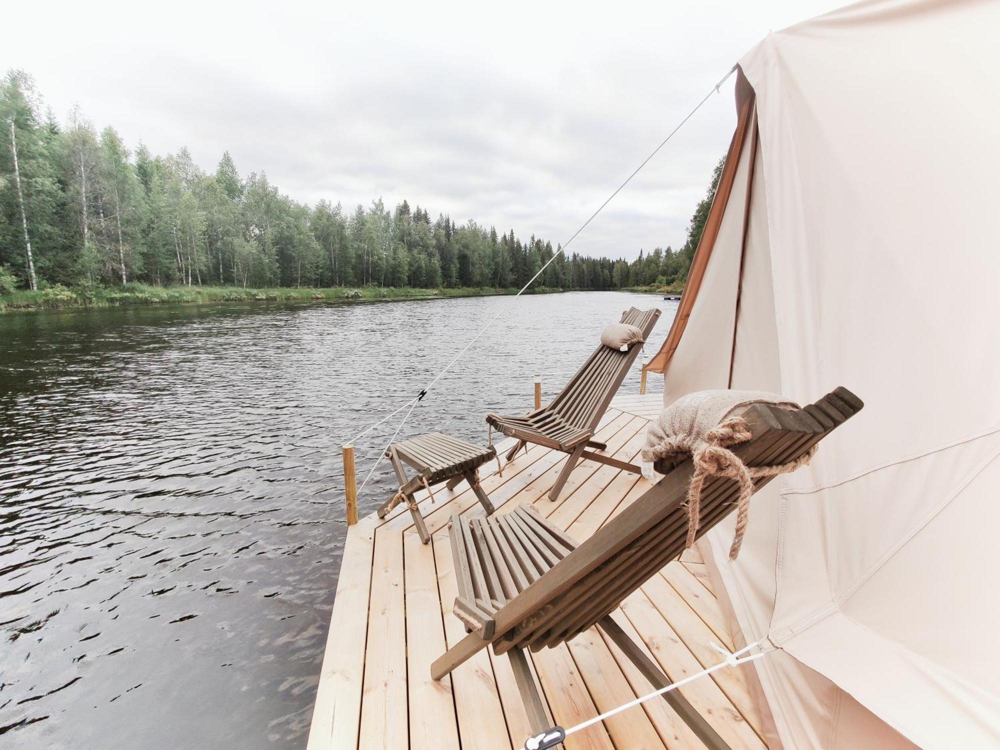 Hotel Langforsen Glamping & Lapland Experience Lapptrask Zewnętrze zdjęcie